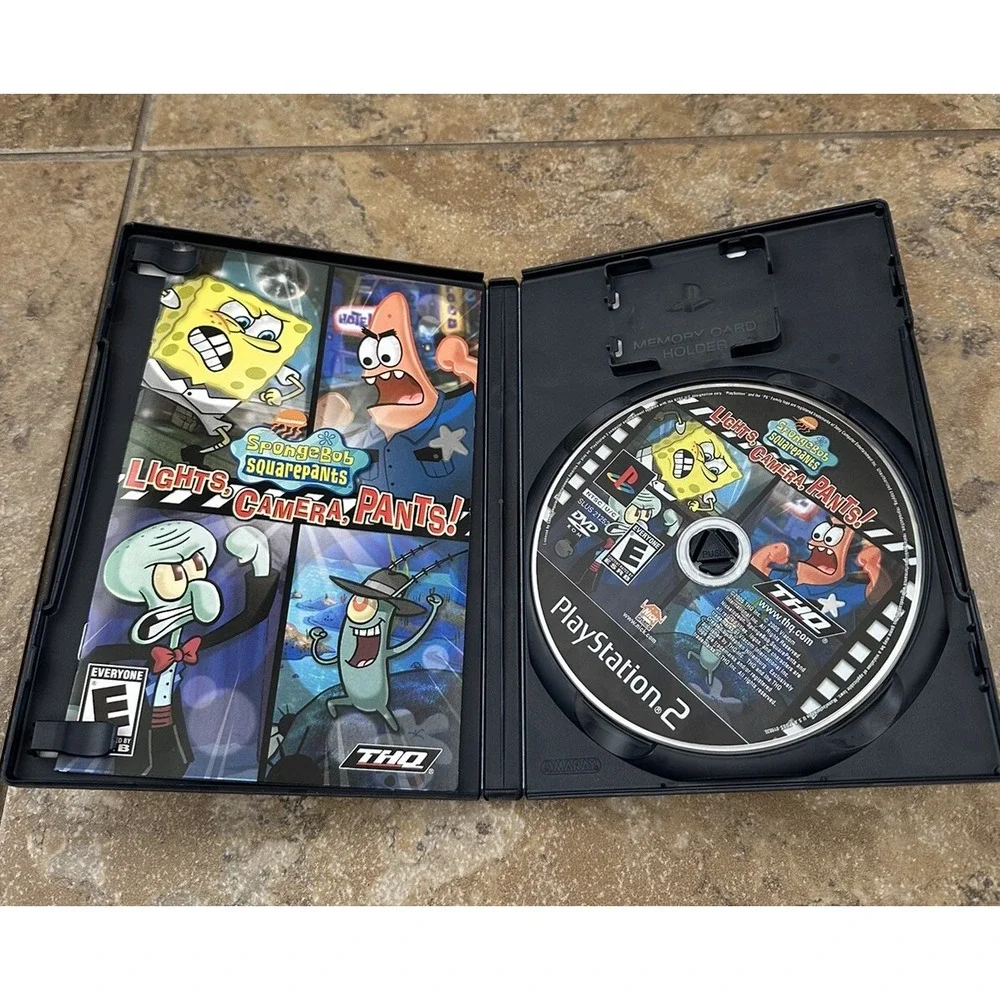 SpongeBob SquarePants: Lights, Camera, Pants PS2 2005 With Manual